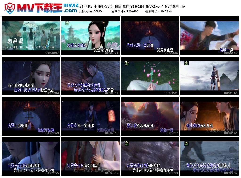 小阿枫-心乱乱_国语_流行_YE300291